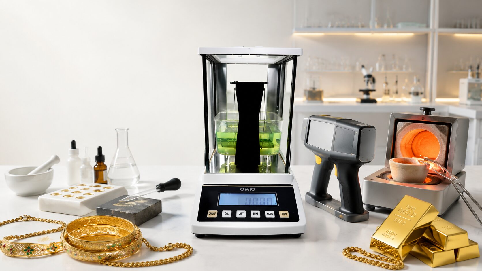 Jewellery Testing Techniques: Acid Test, XRF, Fire Assay and Density Testing Compared